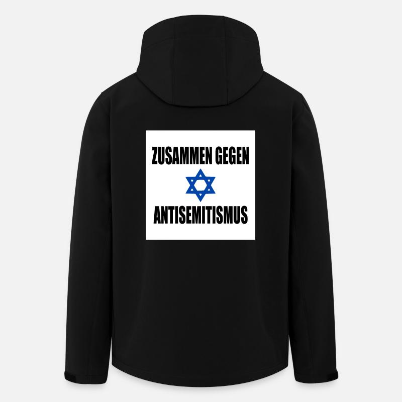 zusammen gegen antisemitismus - Recycelte Männer Softshell-Jacke von Stanley/Stella - Schwarz