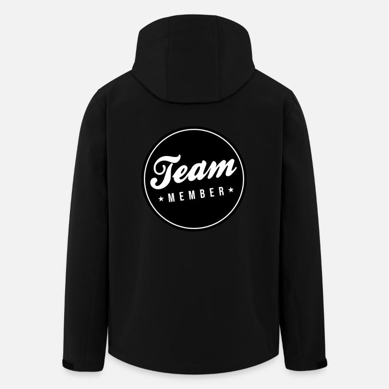 Team Mitglied - Recycelte Männer Softshell-Jacke von Stanley/Stella - Schwarz