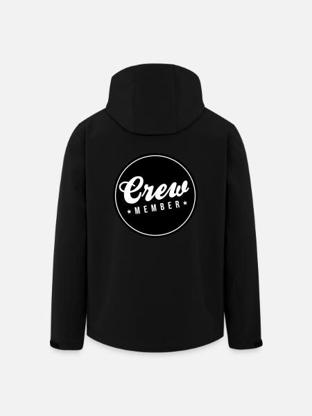 Crew Mitglied - Recycelte Männer Softshell-Jacke von Stanley/Stella - Schwarz