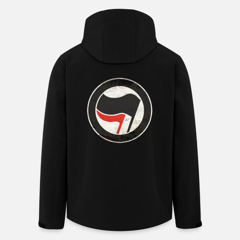 ANTIFA - Veste softshell homme en polyester recyclé Stanley/Stella - noir