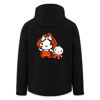 Canard Maman Enfant Dame Femme Femme Jolie Arc - Veste softshell homme en polyester recyclé Stanley/Stella - noir - Dos - AI Model Male 185 light (185cm)