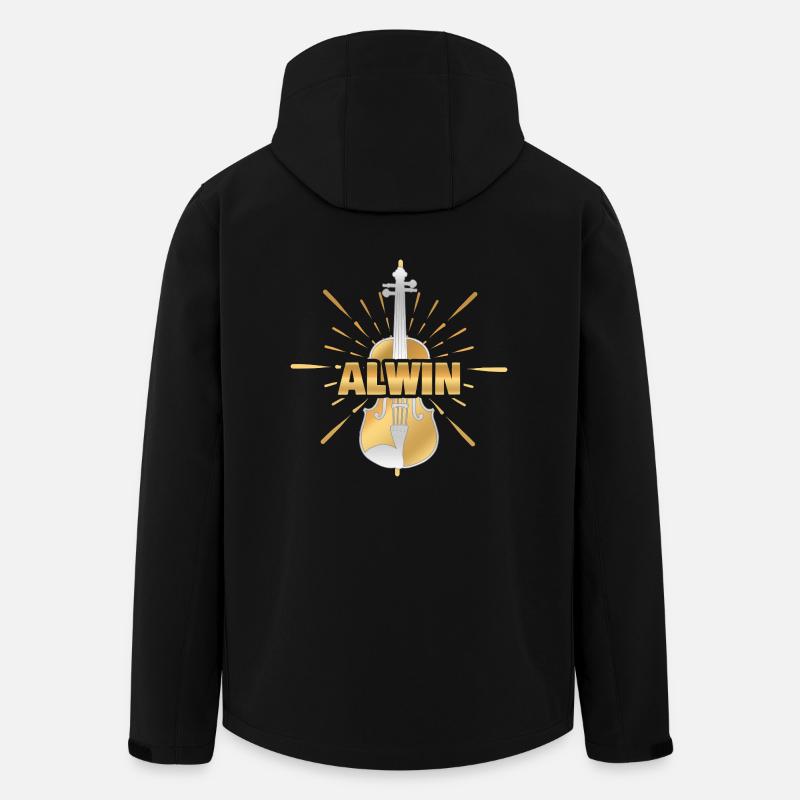 Alwin - Recycelte Männer Softshell-Jacke von Stanley/Stella - Schwarz