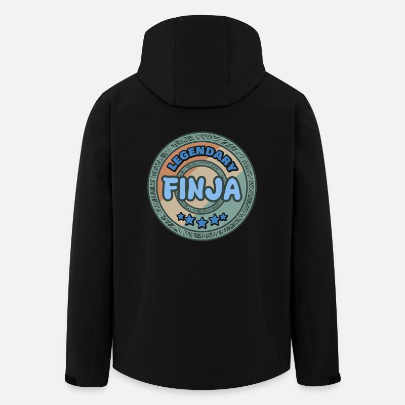 Idée cadeau Finja - Veste softshell homme en polyester recyclé Stanley/Stella - noir