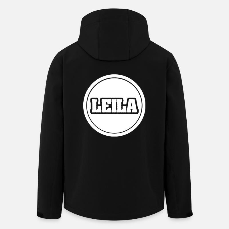 First name Leila - Men’s Recycled Softshell Jacket by Stanley/Stella - black