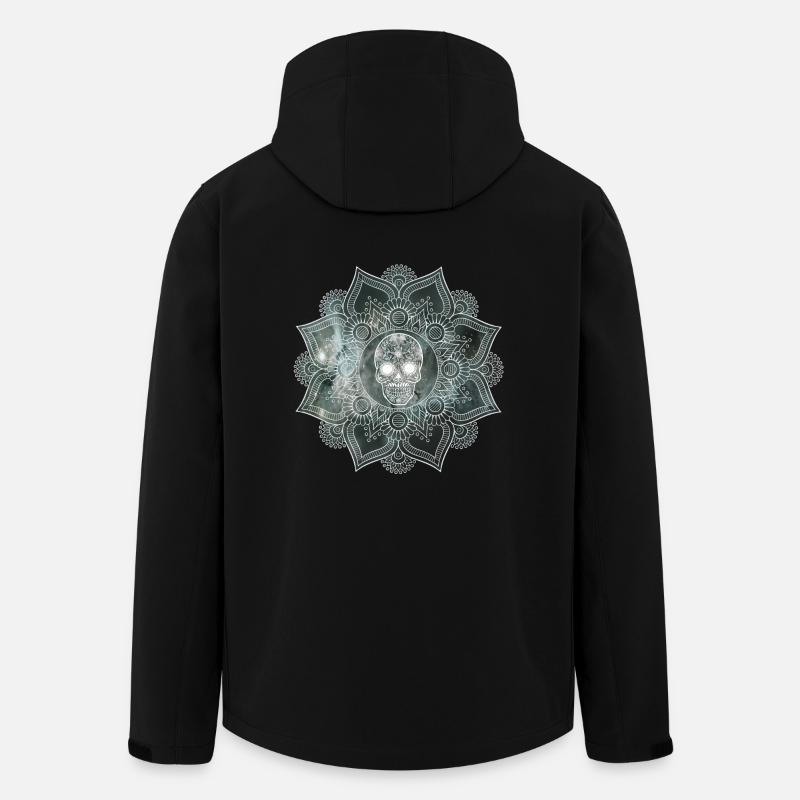Mandala Skull - Recycelte Männer Softshell-Jacke von Stanley/Stella - Schwarz