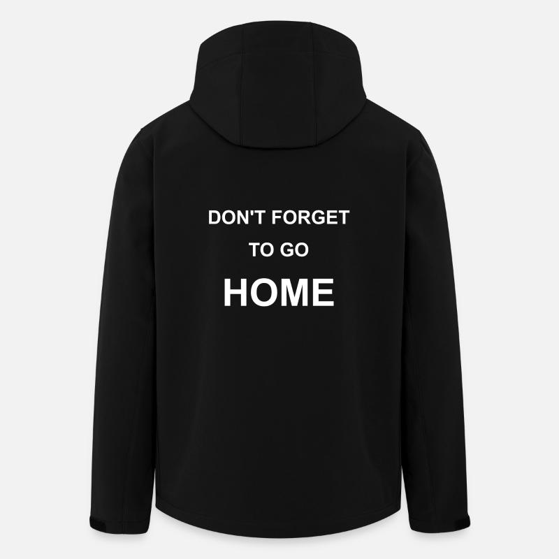 don´t forget to go home - Recycelte Männer Softshell-Jacke von Stanley/Stella - Schwarz