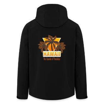 Hawaii The Islands of Paradise - Men’s Recycled Softshell Jacket by Stanley/Stella - black - Back - AI Model Male 185 light (185cm)