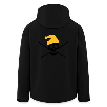 Ski - Recycelte Männer Softshell-Jacke von Stanley/Stella - Schwarz - Hinten - AI Model Male 185 light (185cm)