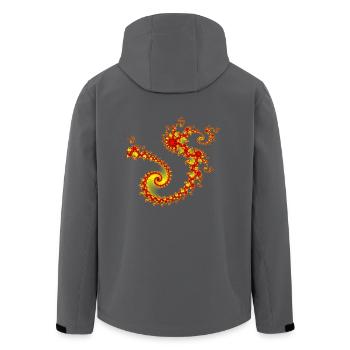 Mandelbrot 4 - Veste softshell homme en polyester recyclé Stanley/Stella - noir - Dos - AI Model Male 185 light (185cm)