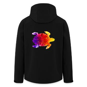 Tortue de couleur - Veste softshell homme en polyester recyclé Stanley/Stella - noir - Dos - AI Model Male 185 light (185cm)