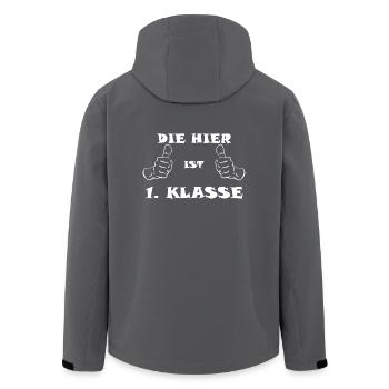 C'est la première classe - Veste softshell homme en polyester recyclé Stanley/Stella - noir - Dos - AI Model Male 185 light (185cm)