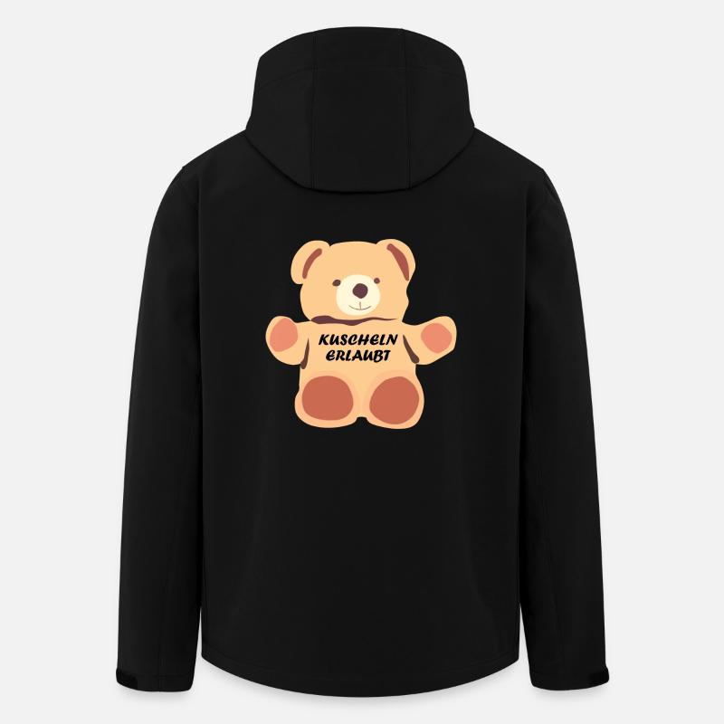 Kuscheln Erlaubt - Recycelte Männer Softshell-Jacke von Stanley/Stella - Schwarz