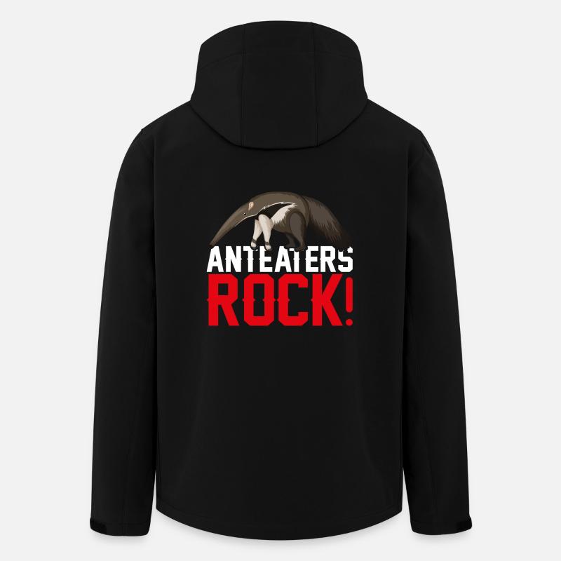 Anteaters Rock - fourmilier - Veste softshell homme en polyester recyclé Stanley/Stella - noir