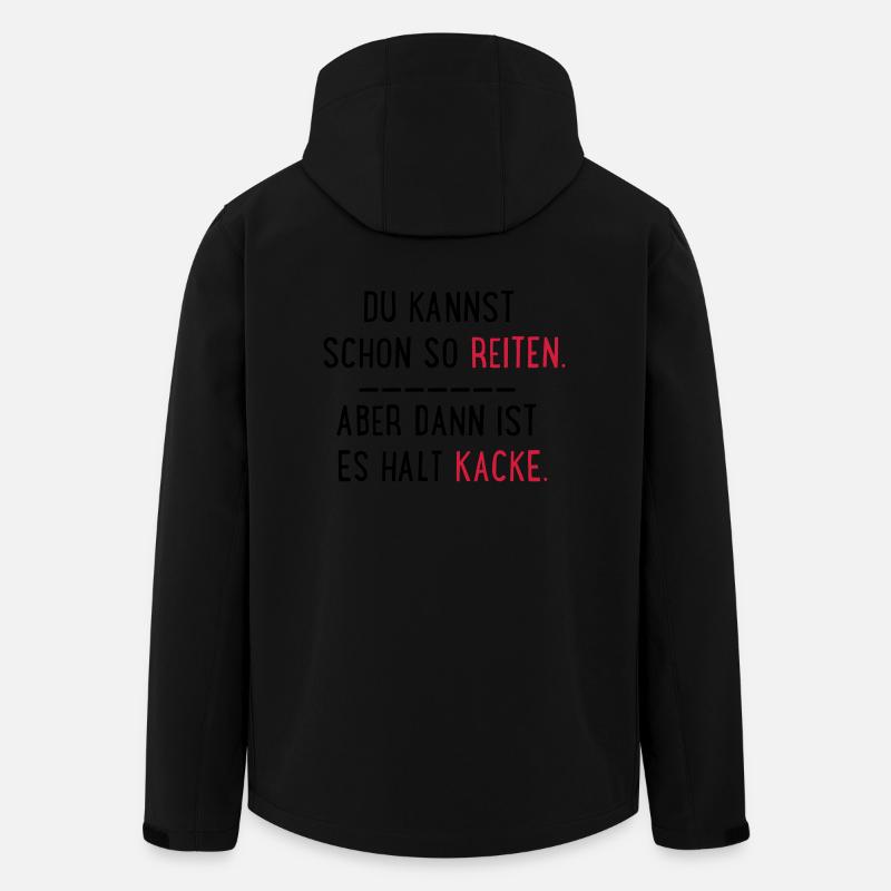 kacke reiten - Recycelte Männer Softshell-Jacke von Stanley/Stella - Schwarz