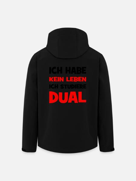 Duales Studium - Recycelte Männer Softshell-Jacke von Stanley/Stella - Schwarz