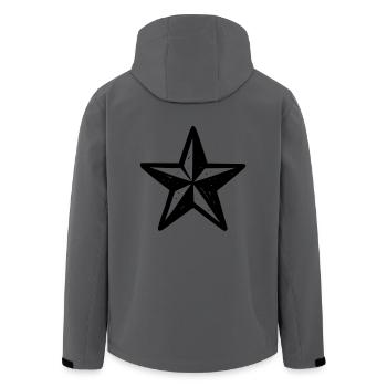 Étoile - Veste softshell homme en polyester recyclé Stanley/Stella - noir - Dos - AI Model Male 185 light (185cm)