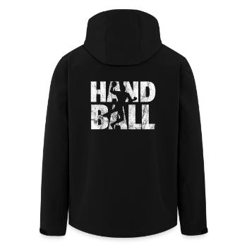 Handball shirt cadeau handball handball - Veste softshell homme en polyester recyclé Stanley/Stella - noir - Dos - AI Model Male 185 light (185cm)