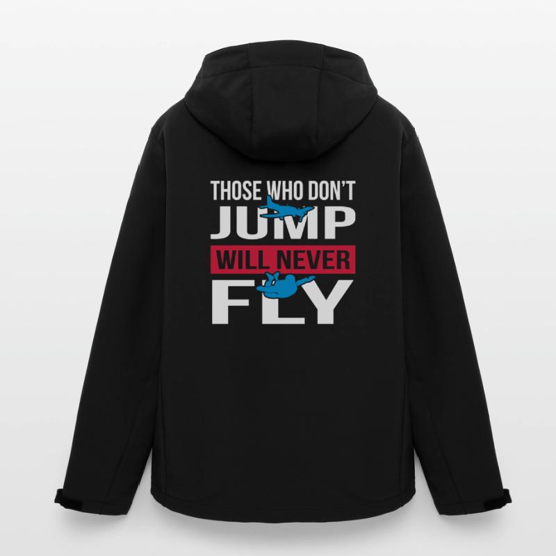 Will Never Fly Skydive Recycelte Männer Softshell-Jacke von Stanley/Stella
