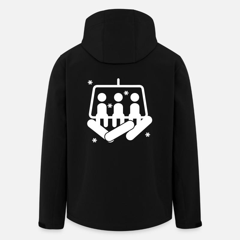 Snowboard - Recycelte Männer Softshell-Jacke von Stanley/Stella - Schwarz