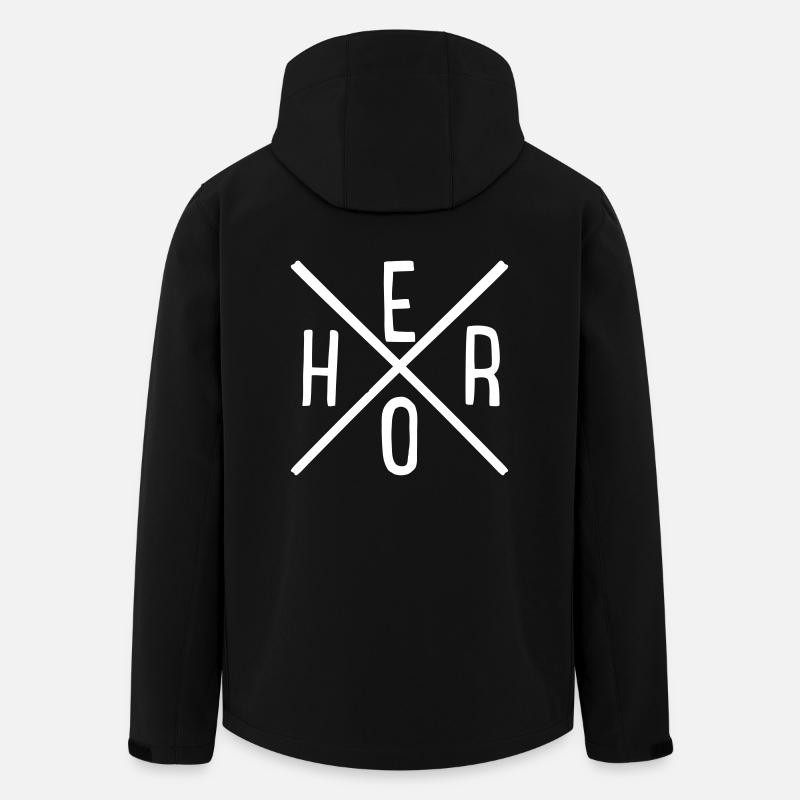 Held - Recycelte Männer Softshell-Jacke von Stanley/Stella - Schwarz