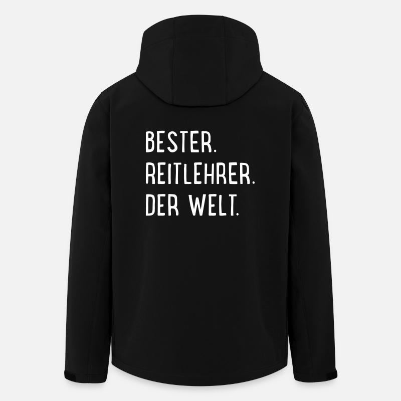Bester Reitlehrer - Recycelte Männer Softshell-Jacke von Stanley/Stella - Schwarz