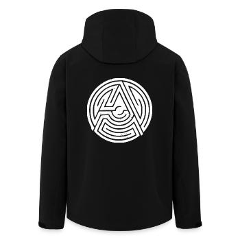 anarchy - Recycelte Männer Softshell-Jacke von Stanley/Stella - Schwarz - Hinten - AI Model Male 185 light (185cm)