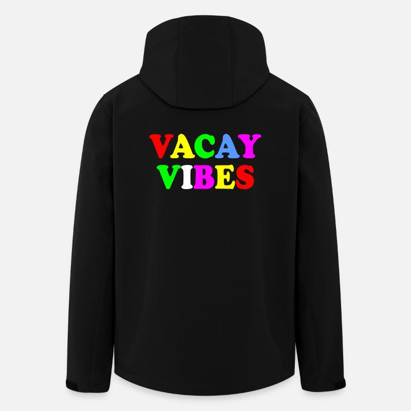 Vacay vibes - Recycelte Männer Softshell-Jacke von Stanley/Stella - Schwarz