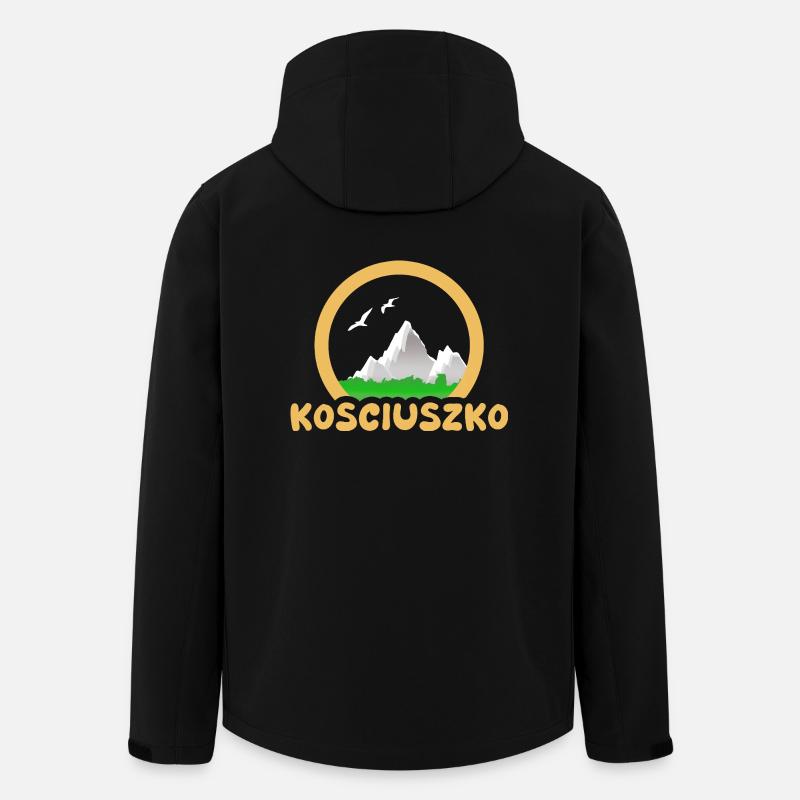 Kosciuszko - Recycelte Männer Softshell-Jacke von Stanley/Stella - Schwarz