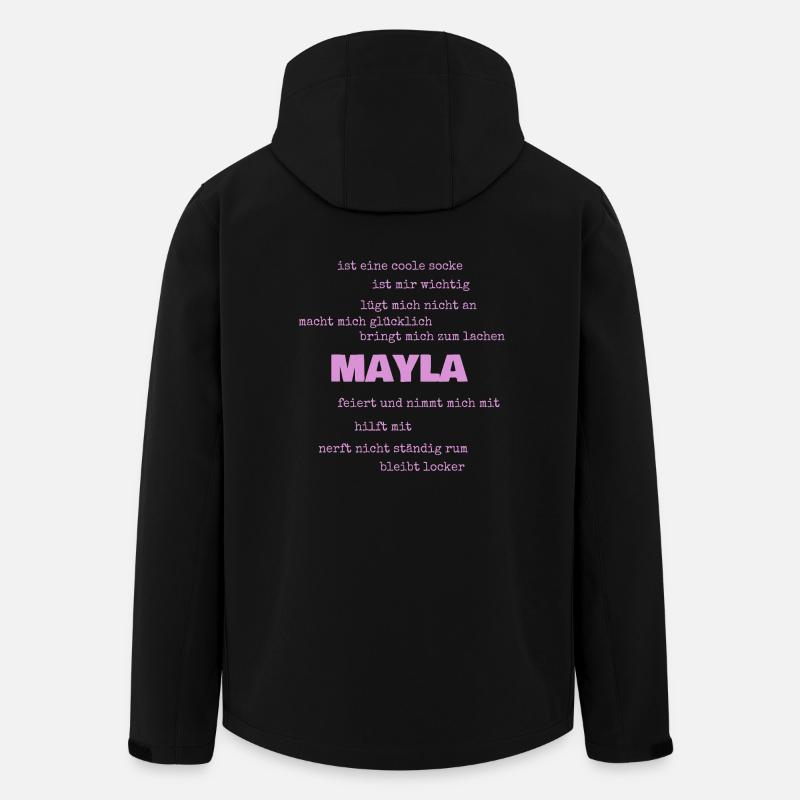 Mayla as Proverbs - Men’s Recycled Softshell Jacket by Stanley/Stella - black