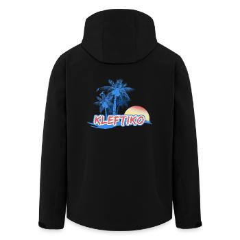Plage de Kleftiko - Veste softshell homme en polyester recyclé Stanley/Stella - noir - Dos - AI Model Male 185 light (185cm)