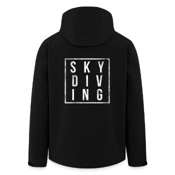 Chemise de parachutiste de cadeau T-shirt de parachutiste - Veste softshell homme en polyester recyclé Stanley/Stella - noir - Dos - AI Model Male 185 light (185cm)