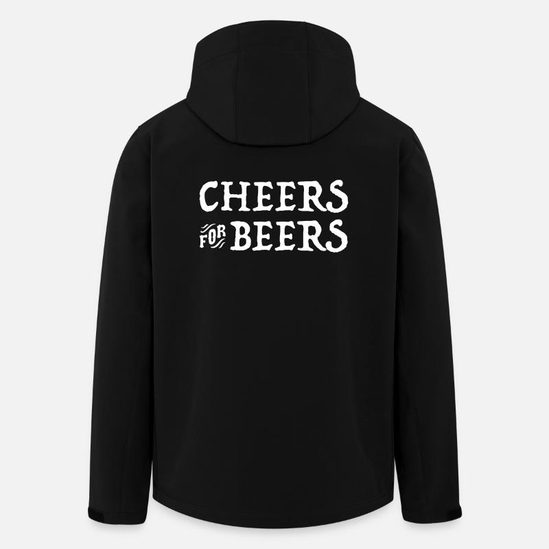 Bier - Recycelte Männer Softshell-Jacke von Stanley/Stella - Schwarz