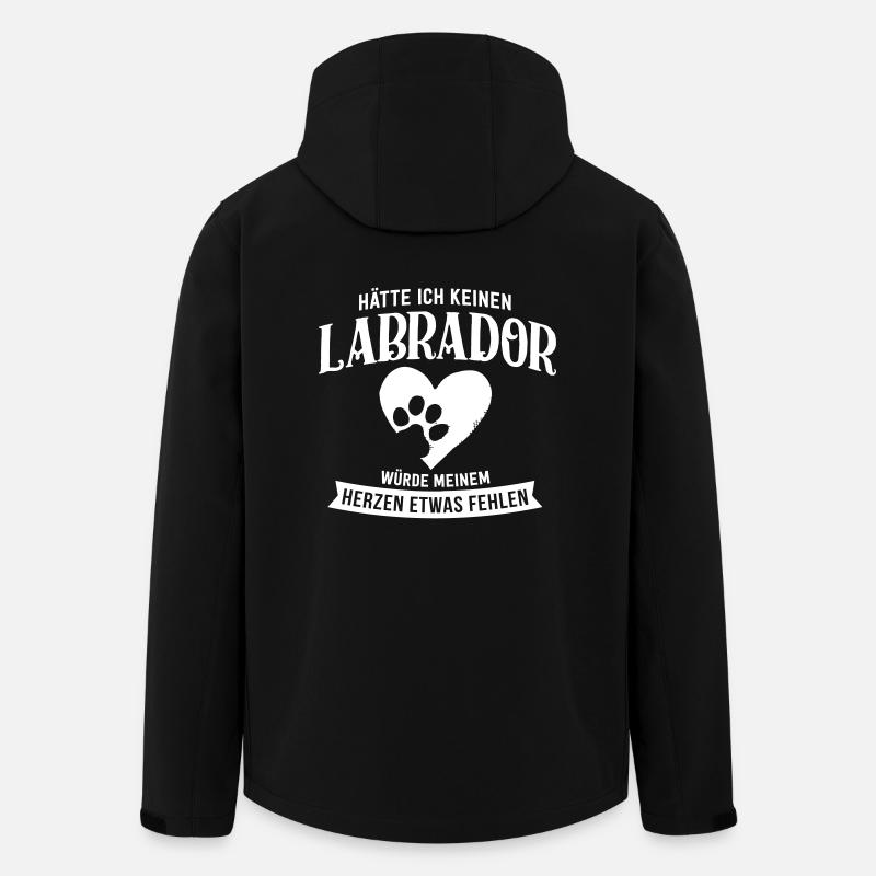 NO LABRADOR - Men’s Recycled Softshell Jacket by Stanley/Stella - black