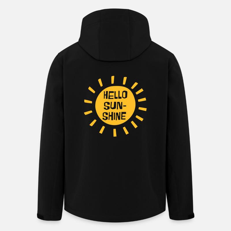 Hello Sunshine - Veste softshell homme en polyester recyclé Stanley/Stella - noir