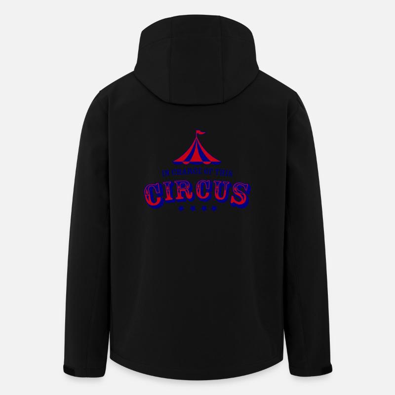 Patron de ce cirque - Veste softshell homme en polyester recyclé Stanley/Stella - noir