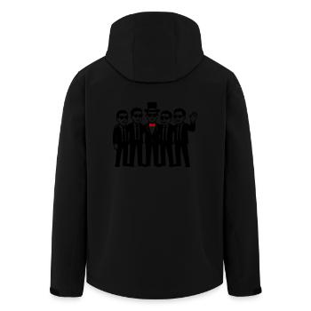 Bachelor Team Groom - Veste softshell homme en polyester recyclé Stanley/Stella - noir - Dos - AI Model Male 185 light (185cm)