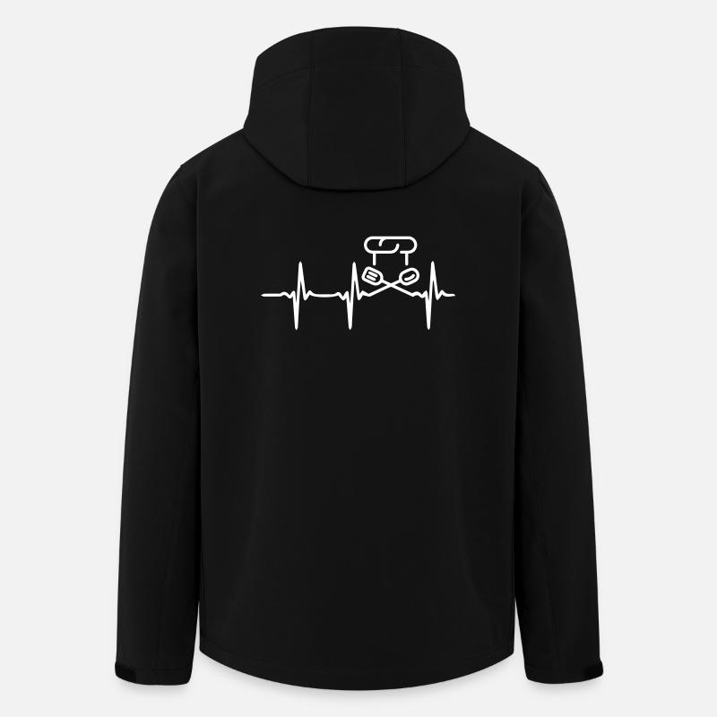 Heart Beat Cook - Recycelte Männer Softshell-Jacke von Stanley/Stella - Schwarz