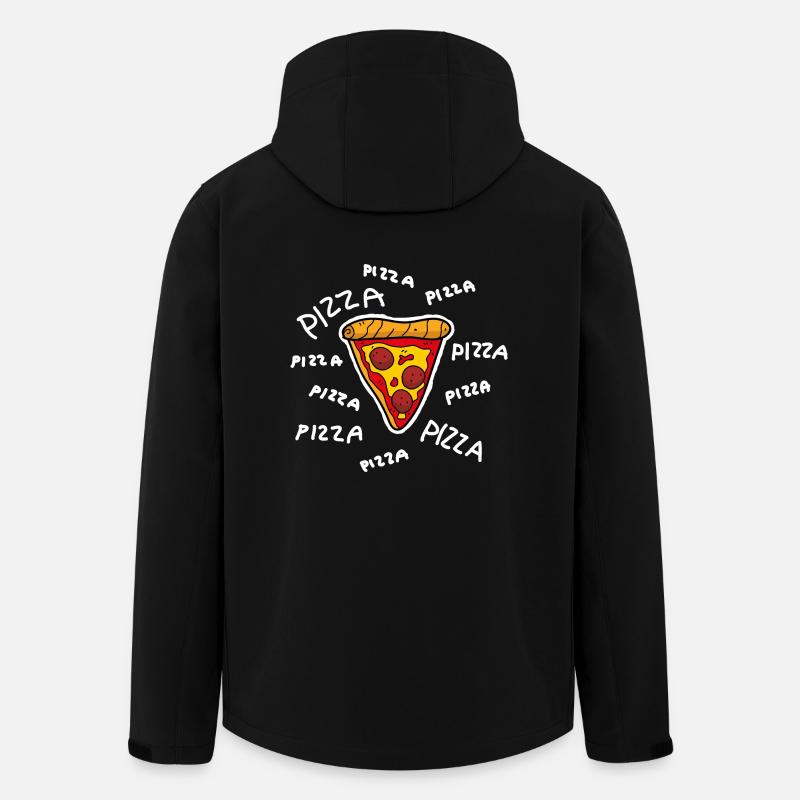 Pizza Pizza Pizza - Veste softshell homme en polyester recyclé Stanley/Stella - noir