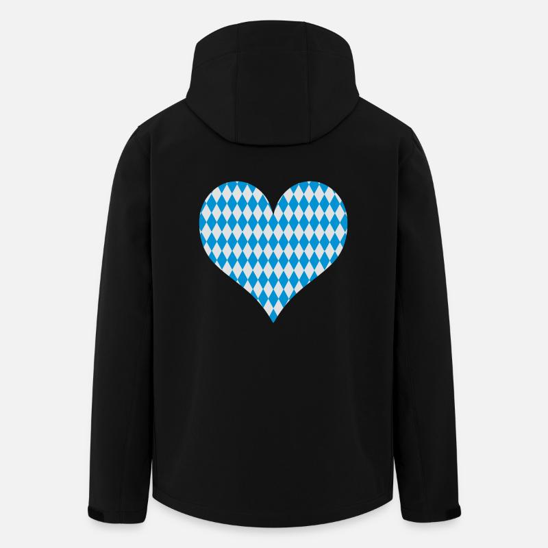 Bayern - Recycelte Männer Softshell-Jacke von Stanley/Stella - Schwarz