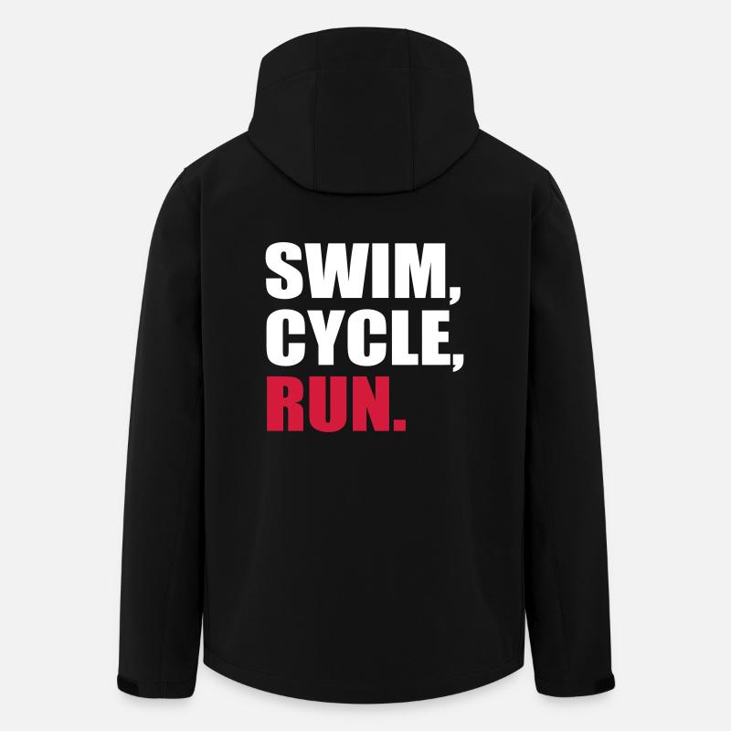 Triathlon - Recycelte Männer Softshell-Jacke von Stanley/Stella - Schwarz