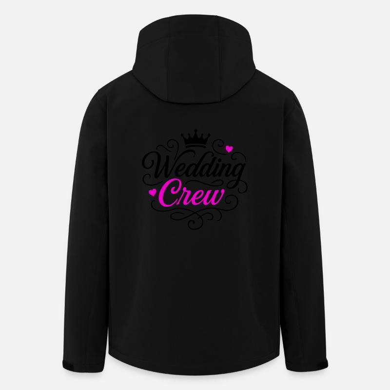 Équipe de mariage Marié - Veste softshell homme en polyester recyclé Stanley/Stella - noir