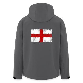 England fahne, Englandflagge,England, - Recycelte Männer Softshell-Jacke von Stanley/Stella - Schwarz - Hinten - AI Model Male 185 light (185cm)