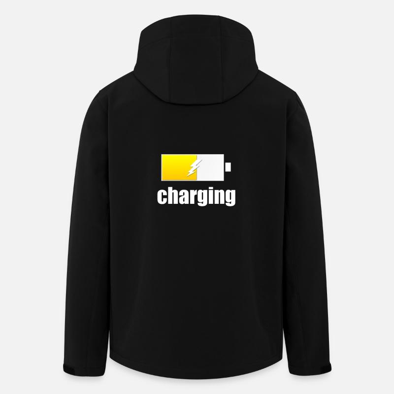 Charging - Aufladen - Recycelte Männer Softshell-Jacke von Stanley/Stella - Schwarz