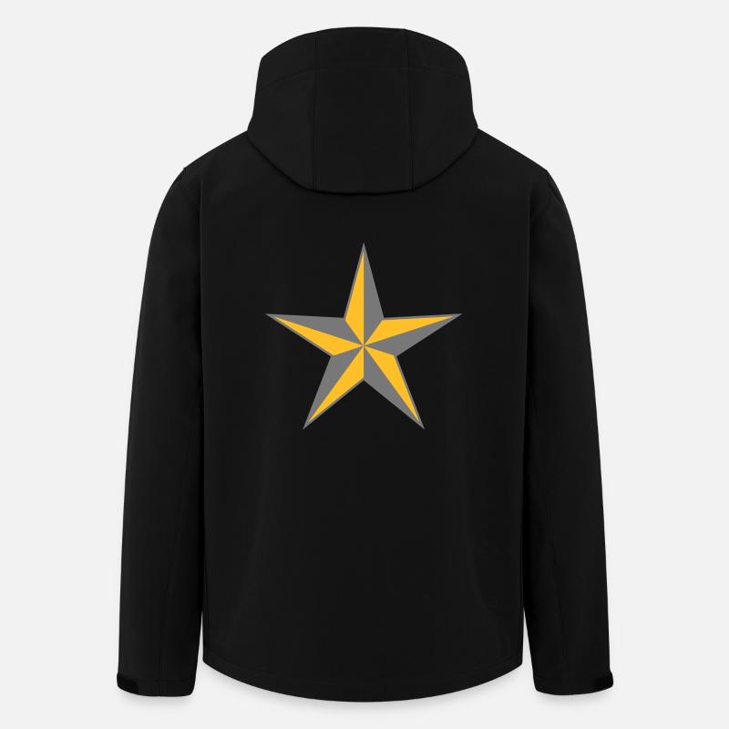 sternmilitär - Recycelte Männer Softshell-Jacke von Stanley/Stella - Schwarz