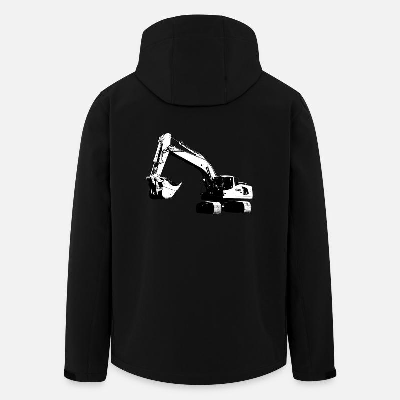 Bagger - Recycelte Männer Softshell-Jacke von Stanley/Stella - Schwarz