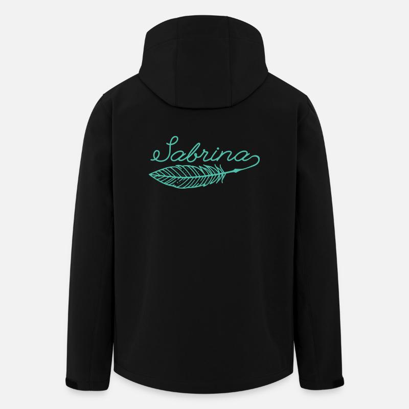 Sabrina Name Federschrift - Recycelte Männer Softshell-Jacke von Stanley/Stella - Schwarz