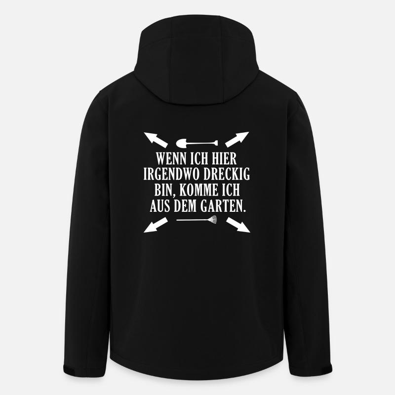Gärtner Gärtnerin Spruch - Recycelte Männer Softshell-Jacke von Stanley/Stella - Schwarz