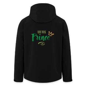 little prince - Recycelte Männer Softshell-Jacke von Stanley/Stella - Schwarz - Hinten - AI Model Male 185 light (185cm)