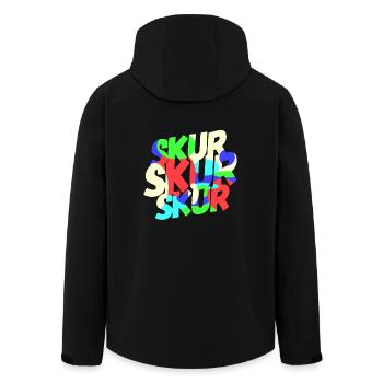 SKUR - Men’s Recycled Softshell Jacket by Stanley/Stella - black - Back - AI Model Male 185 light (185cm)