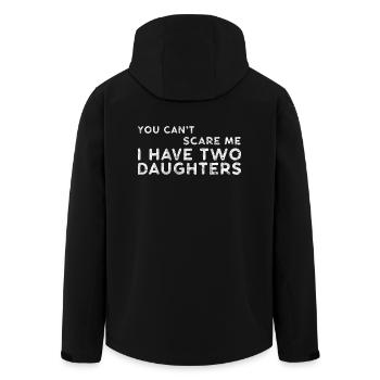 Fille père cadeau fête des pères drôle - Veste softshell homme en polyester recyclé Stanley/Stella - noir - Dos - AI Model Male 185 light (185cm)